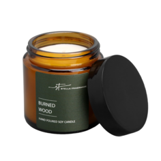 Свеча ароматическая в банке "ST Burned Wood", 90 г No Brand