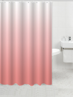 Штора для ванной Delphinium 180х180 см, розовый