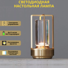 Лампа настольная Fedotov светодиодная с аккумулятором 3Вт 2700-4200К бронзовый