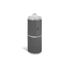 Органайзер FlexHome для хранения ватных дисков и палочек с крышкой, темно-серый