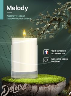 Свеча ароматическая для дома Medori MELODY парфюмированная в стакане