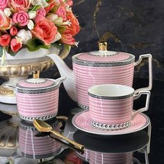Чайный сервиз на 6 персон 14 предметов Lenardi чашки, чайник, блюдца, сахарница