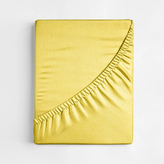 Простыня на резинке Ночь нежна Лимоны поплин, 160х200х20 см, 1 шт. АЛЬФА ТРЕЙД ООО