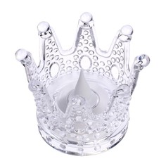 Свеча светодиодная Корона горит желтым (6 шт) No Brand