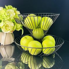 Двухъярусная фруктовница, конфетница Lenardi 30см, металл