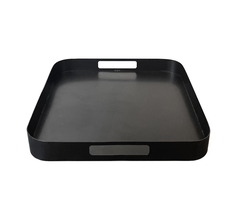 Поднос S12.shop Калипсо 30х30 см металлический квадратный черный