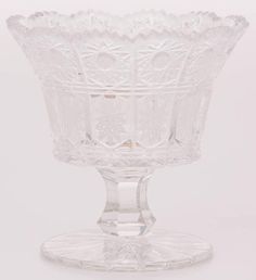 Ваза для варенья на ножке Хрусталь 60097 Размер: 12 см Glasspo