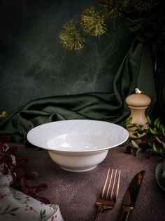 Салатник Porland Feniks Alumilite, 18 см., белый, фарфор