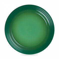 Тарелка обеденная, LE CREUSET, Bamboo Green, керамика, 27 см, зеленый