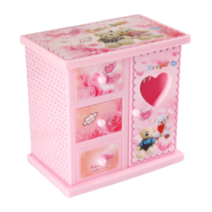 Шкатулка музыкальная "Розовый шкафчик с сюрпризами" 18х18х12 см Look&Buy