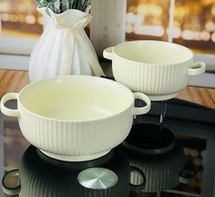 Салатник с ручками Lenardi 19см, фарфор