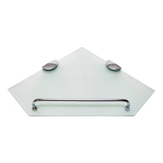 Полка настенная Delphinium 1-ярусная угловая 9016-1С, хром