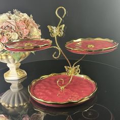 Трехъярусная фруктовница этажерка Lenardi Multicolor фарфор