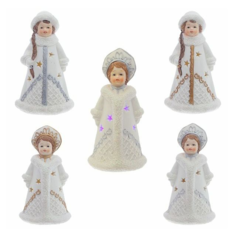 Фигурка новогодняя Remeco Collection Снегурочка фарфор 7х6х12 см в ассортименте