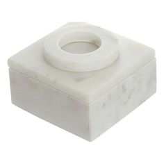 Шкатулка Glasar нолик 10 х 10 х 5 см белая Ремеко