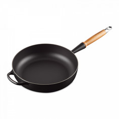 Сотейник, LE CREUSET, Matte Black, 28 см, чугун, черный