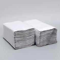 Полотенца V - сложения светло-серые 35 гр.м2, 200 л, 23x20 (20 шт) No Brand
