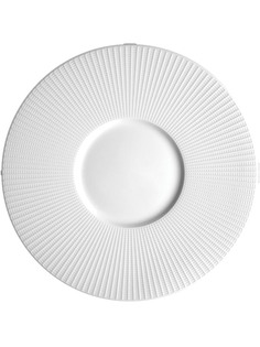 Тарелка мелкая с широким бортом Steelite Willow фарфор 28,5 см белый