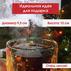 Кружка UsbSouvenir Новогодняя елка Agness 280мл двойные стенки стекло