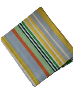 Простыня поплин Униратов текс разноцветные-полоски, размер 240х220см, хлопок 100%