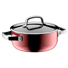 Кастрюля с крышкой низкая WMF Fusiontec Mineral Rose Quartz 20см
