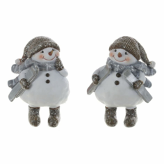 Фигурка новогодняя Remeco Collection Снеговик полимер 7,5х5х10 см в ассортименте