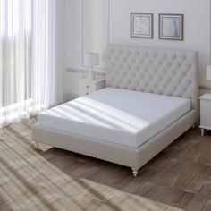 Простыня LOVEME Premium 240х260 Royal 100% хлопок страйп дизайн цвет белый
