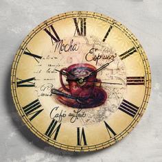 Часы настенные Соломон Кофе, плавный ход, 23.5 х 23.5 см Solomon