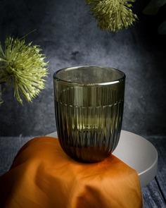 Стакан La Rochere Ouessant Olive, 290 мл, h 9,5 см, d 8 см, зеленый, стекло