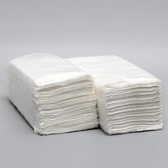 Полотенца V - сложения белые 25 гр.м2, 200 л, 23*20 (20 шт) No Brand