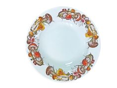 Тарелка глубокая Дулево 92782 "Грибы"бортовые гладкий край 240 мм., 1 шт.