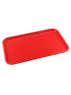Поднос прямоугольный Restola пластиковый 52,5x32,5 см красный