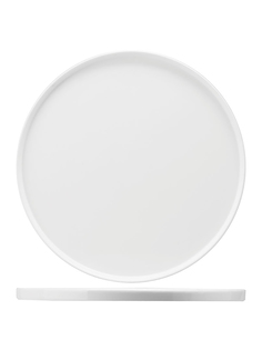 Тарелка для пиццы Kunstwerk фарфор 30,5 см белый