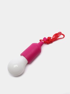 Светильник - лампочка на шнурке 00118046 розовый No Brand