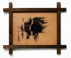 Картина BoomGift Абстракция натуральная кожа