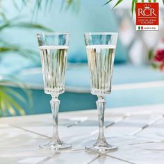 Бокал-флюте RCR Cristalleria Italiana для шампанского 210 мл 2 шт