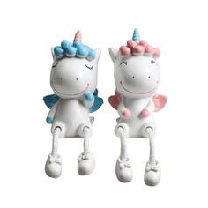 Сувениры набор Home Collection Black & Gold Единорог с Длинными Ножками 5037287 2 шт