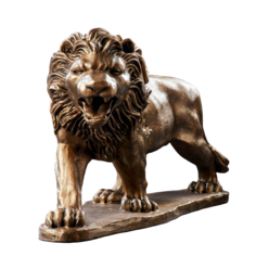 Фигура Лев идущий левый, бронза, 73х23х43см Хорошие сувениры