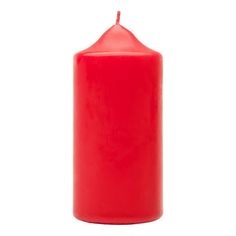 Свеча декоративная бочонок Антей-Кэндл Классик 15x7 см красная