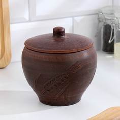Горшок для жаркого Колос, 0,55 л, 10х12х12 см No Brand