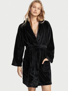 Халат женский Victorias Secret 11162549 черный XL/XXL