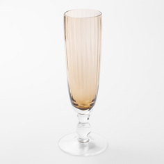 Бокал-кубок для шампанского, 210 мл, стекло, янтарный, Caserta Kuchenland