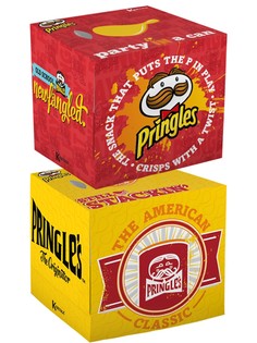 Набор Салфетки бумажные выдергушки Pringles с рисунком (красный+желтый), 2 шт World Cart