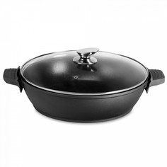 Сотейник с крышкой, KITCHENSTAR, Diamante, 32 см, 5 л, алюминий с каменным покрытием