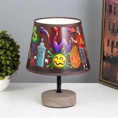 RISALUX Настольная лампа "Граффити" Е14 15Вт 20х20х27 см