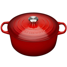 Кастрюля круглая 22см, чугун, Вишня S, 21177220602430, LE CREUSET
