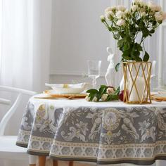 Скатерть Этель Classic style d=150см +/-3см, 100% хл, саржа 190 гр/м2 No Brand