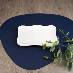 Блюдо сервировочное Nouvelle Маршмеллоу 21х13.5х2 см, фарфор