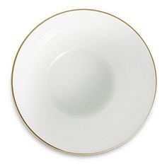 Тарелка для супа Narumi Сверкающее золото 23 см белая