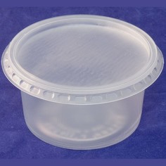 Контейнер пищевой пластиковый для заморозки и хранения продуктов с крышкой, 350 мл No Brand